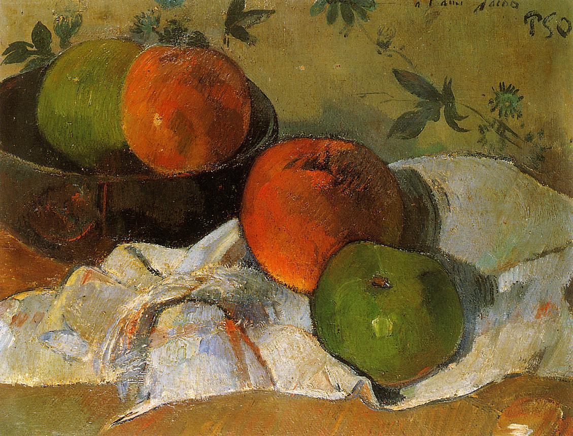 Apples and Bowl - Paul Gauguin Painting